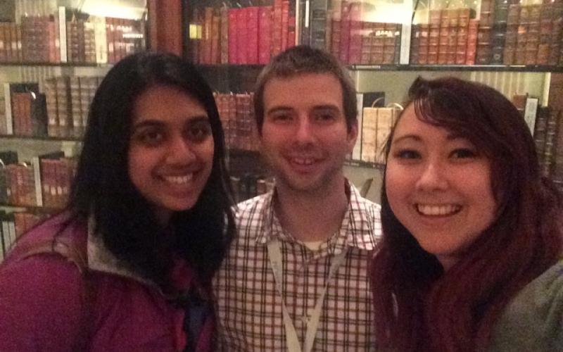 Pratiksha, Chris, and Jacqueline at the Annual Meeting of the American Society for Gene and Cell Therapy.