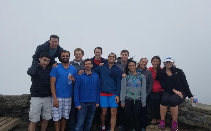Gersbach Lab Retreat 2017 - A hike up in the clouds in the Blueridge Mountains!
