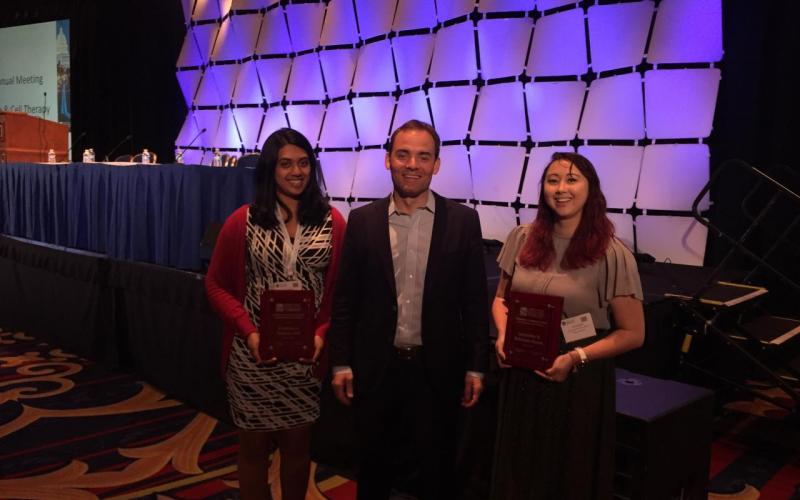 Pratiksha and Jacqueline get Excellence in Research Awards at the Annual Meeting of the American Society of Gene and Cell Therapy